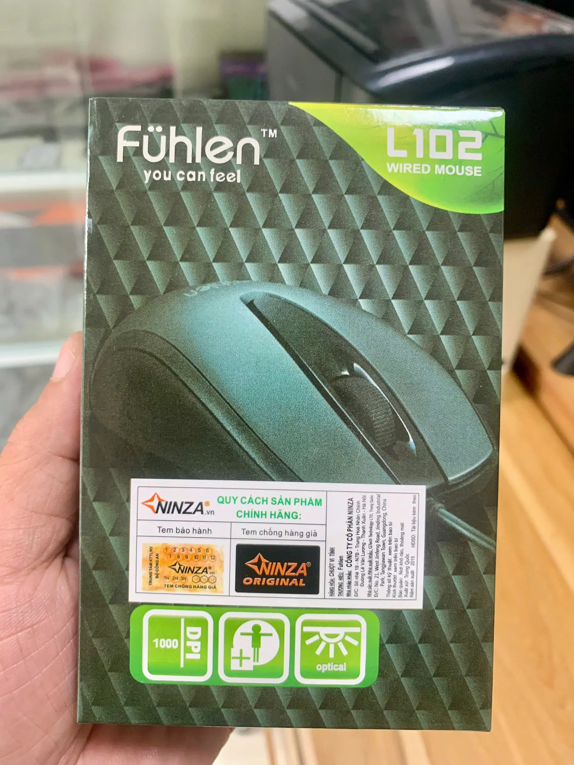 Chuột Có Dây Fuhlen L102 1000DPI - Hàng Nhập Khẩu