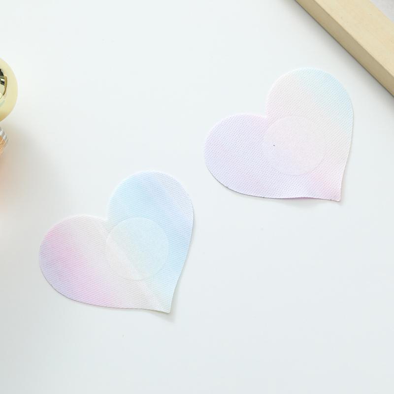 Product Introduction of Custom Cross-border Glitter Disposable Pasties Heart-shaped Sexy Breathable Thin Self-adhesive Women's Chest Stickers 11