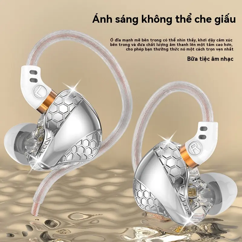 Tai Nghe Trong Tai, Tai Nghe Thể Thao, Có Vết Bỏ Sờn Tai, Trùm Tai, Trở Kháng Cao, Cuộn Chuyển Động, Ưa Nhìn, Giảm Tiếng Ồn, Thích Hợp Cho Âm Nhạc Earphone