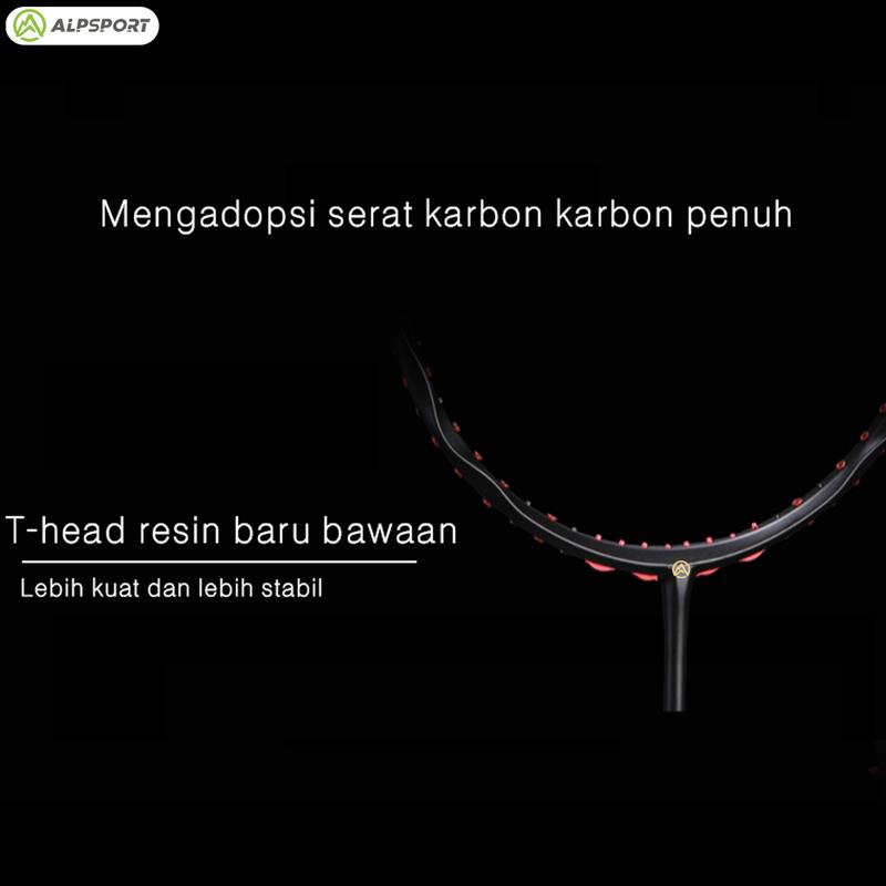 ALP V5 PRO Max 32Lbs 5U T800 Raket Bulutangkis Ofensif Ringan Full Carbon MXH CUSION TECH + Rangka Gelombang + Poros Pantul Cepat 100% Asli Badminton Olahraga raket badminton original import 2024 6