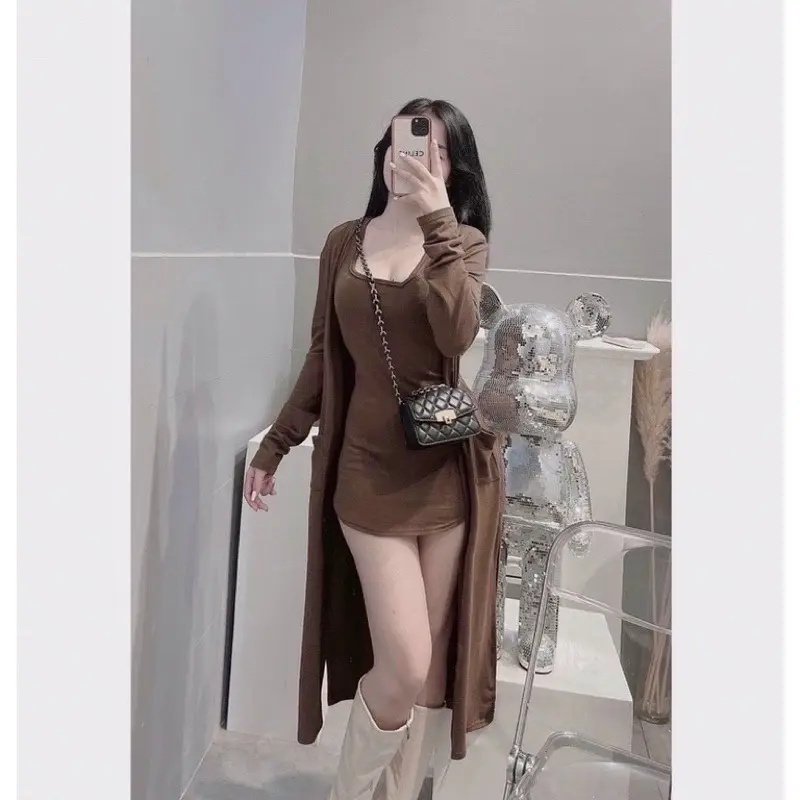 Túi xách nữ mini đeo chéo nhỏ gọn da trần trám đẹp Khoá Gập Bag Đeo Vai 4
