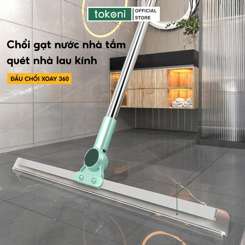 Chổi gạt nước sàn nhà tắm JYoohome Chổi quét nhà thông minh gạt sạch nhà tắm chống trượt đầu silicon Làm Sạch Đồng