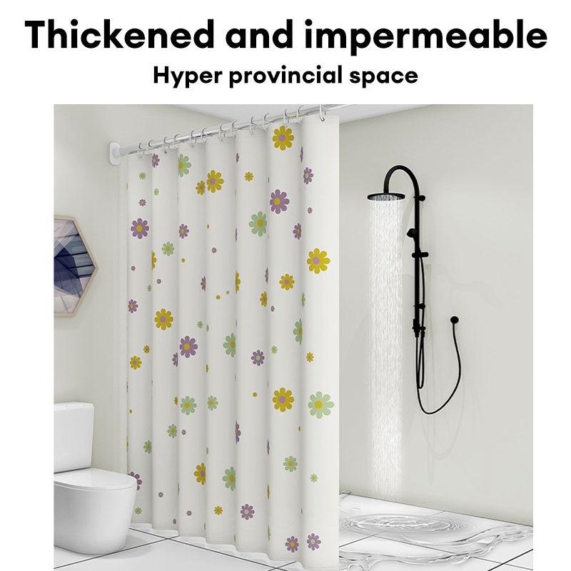 Product Introduction of Bathroom Waterproof Shower Curtain, Mildew Proof Curtain, Door Curtain, Air Conditioning Partition Curtain, Hanging Curtain, No Need To Drill Holes 16