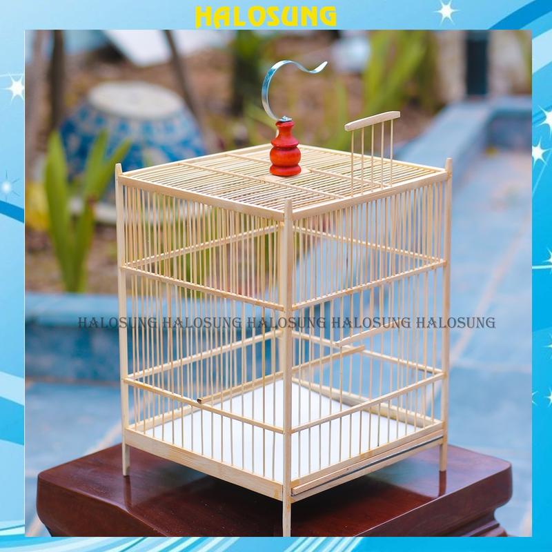 Khung lồng chim Halosung khung chào mào ép mộc tự lắp ráp tặng kèm phụ kiện PK31