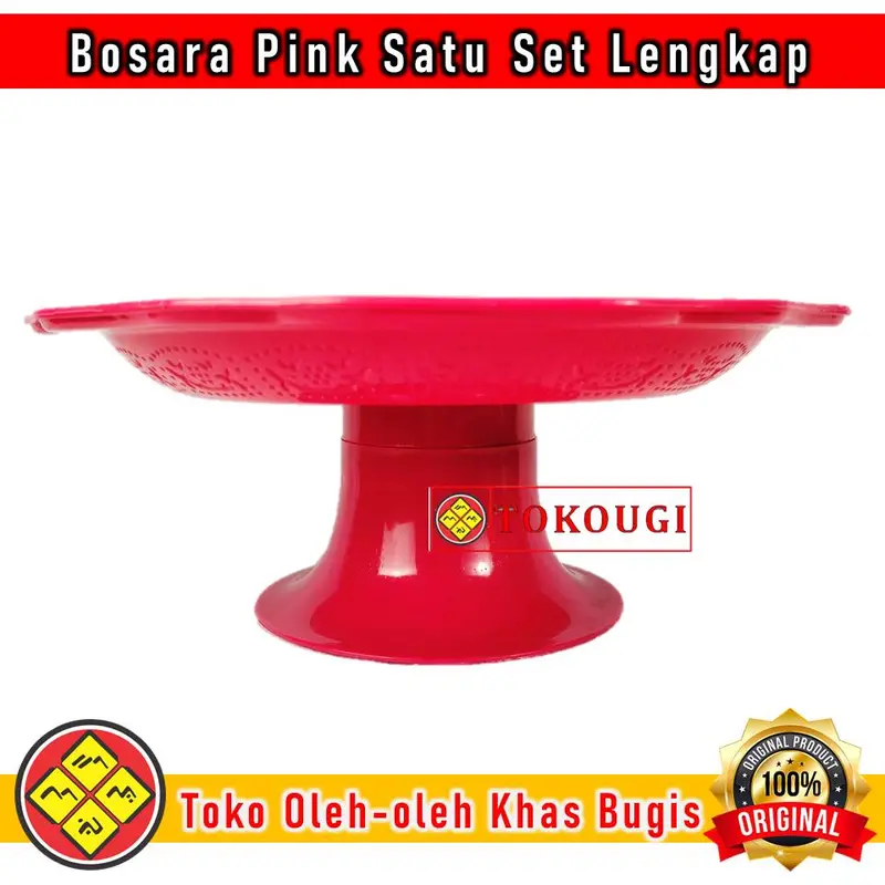 [COD] Bosara Satu Set Khas Bugis Makassar Lengkap Warna Pink 1