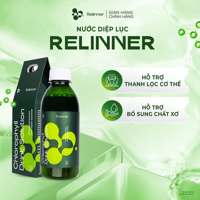 [AP] Nước uống diệp lục Relinner Chlorophyll Drink Solution 240ml