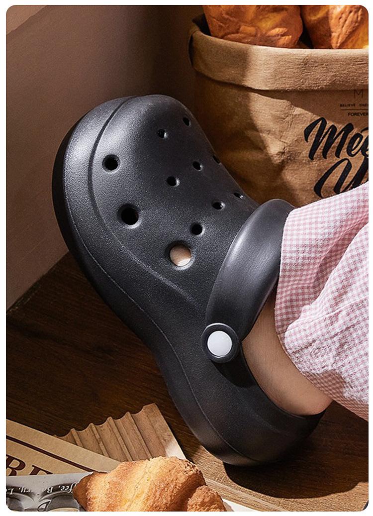 Product Introduction of 2025 Spring Summer Solid Color Closed-Toe Clogs for Women, Non-Slip Outdoor Wear, Home Comfortable Soft Sole Sandals Shoes Footwear 9