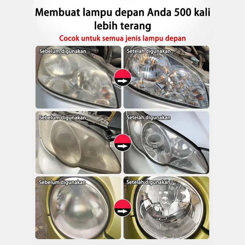 Pembersih Lampu Mobil / Pengkilap Mika Lampu Mobil / Headlight Restored 120ml / Headlamp Polish / Pembersih Lampu Mobil & Motor / Poles Mika Lampu Mobil 6
