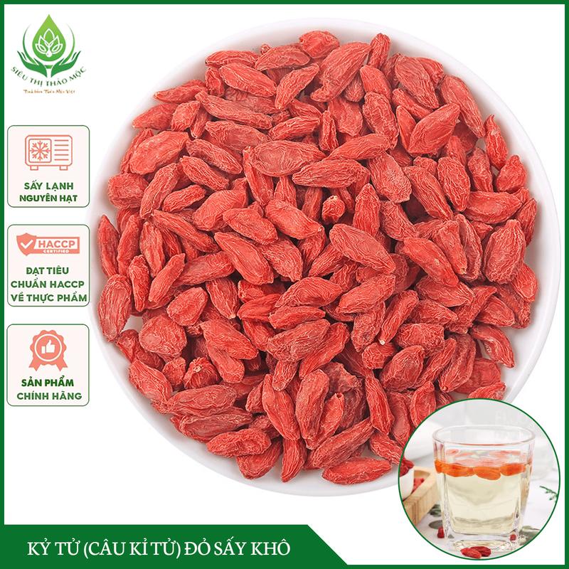 Kỷ Tử Khô Đỏ (Câu Kỉ Tử) Organic Quả To Đỏ Đều