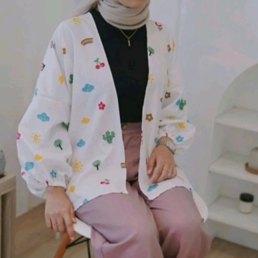 Outer Kiyowo Oversize / Outer Wanita atasan wanita oversize muslim