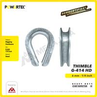 Gambar POWERTEC Thimble Wire Rope Kausen Sling G-414 HD 6mm - 1/4" dari megajaya.co.id Kota Administrasi Jakarta Pusat 2 Tokopedia