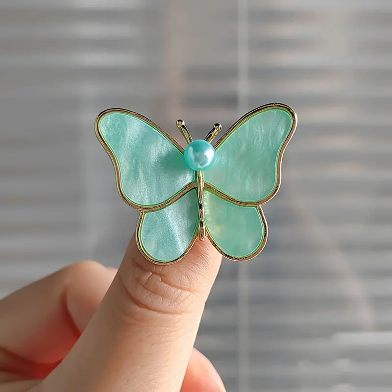 Trâm Cài Hình Bướm, Thiết Kế Fritillary, Dành Cho Nữ, Cao Cấp Và Độc Đáo, Ghim Cài Ngọc Trai, Phụ Kiện Quần Áo, 2024 Women 5