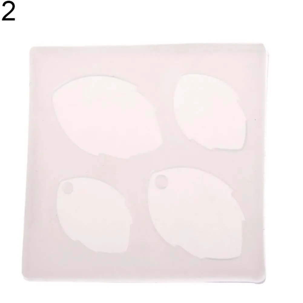 Nfpedgn Jewelry Mold Flower Leaves Heart Shape Making Pendant Silicone Resin Craft Tool