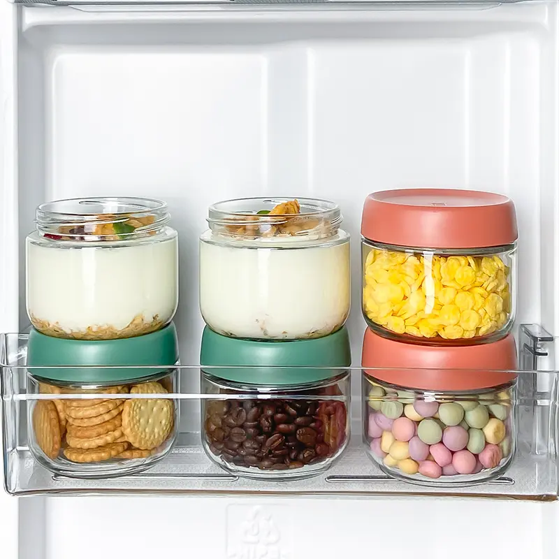 [Chính Hãng] [Tặng Thìa] Set 3 Hũ Thủy Tinh, Lọ, Hộp Thủy Tinh Đựng Gia Vị, Thực Phẩm Chống Ẩm Mốc,Côn Trùng 280ml 450ml 6