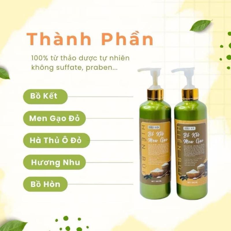 Product Introduction of Một Chai Dầu Gội Bồ Kết Men Gạo Hiền Bùi 500ml 11