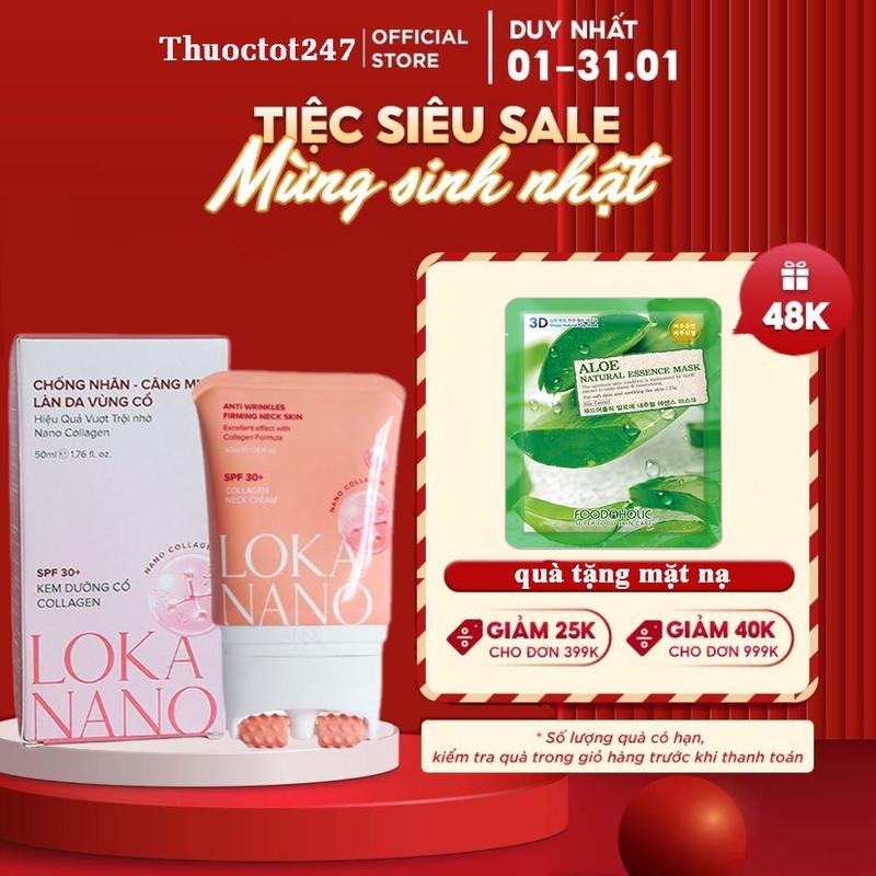 Kem Dưỡng Da Cổ LOKA NANO Chính Hãng