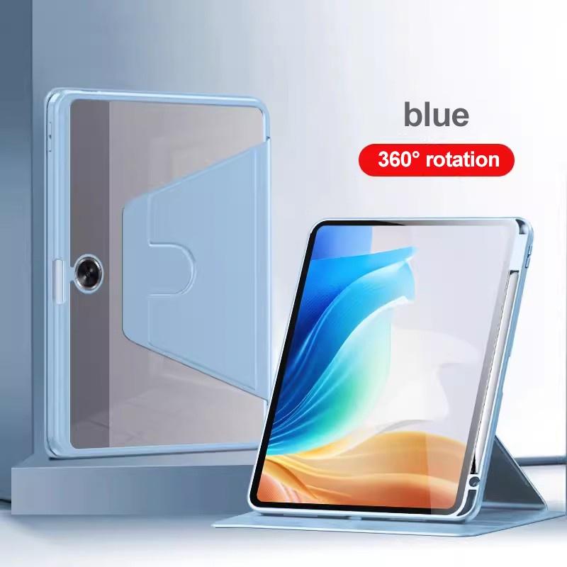 Product Introduction of 360 Rotating Acrylic Transparent Back Tablet Case for Honor Pad 9 12.1 2023 Magicpad 13 Pad 8 12 V8 Pro X9 11.5 X8 Pro Lite V8 V7 Pro 11 Inch with Pen Slot 6