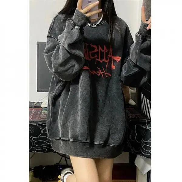 Áo Len Đường Phố Hip Hop, Phong Cách Đường Phố Cao Cấp, Dáng Rộng Vừa Vặn, Ngoại Cỡ, Thích Hợp Cho Mùa Thu Và Mùa Đông, Áo Đôi Hiphop, Hợp Xu hướng Hàng Mới Về 2022 3