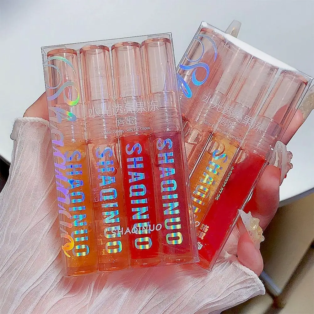 Juicy Liquid Lip Gloss, 1/2 Sets Tinted Lip Care Gloss, Lip Moisturizer, Compact Lip Makeup Tool, Lip Plumper, Moisturize Summer Lip Balm for Gift