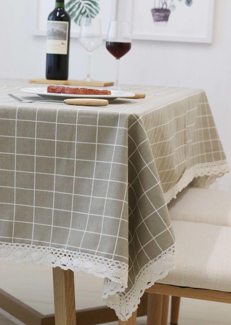 Product Introduction of Khăn trải bàn, Phong cách INS, Chất liệu bông và vải lanh, Thiết kế kẻ sọc tươi mới, Phổ biến trên Internet, Thích hợp cho bàn ký túc xá và bàn cà phê hình chữ nhật, Vải bọc 5