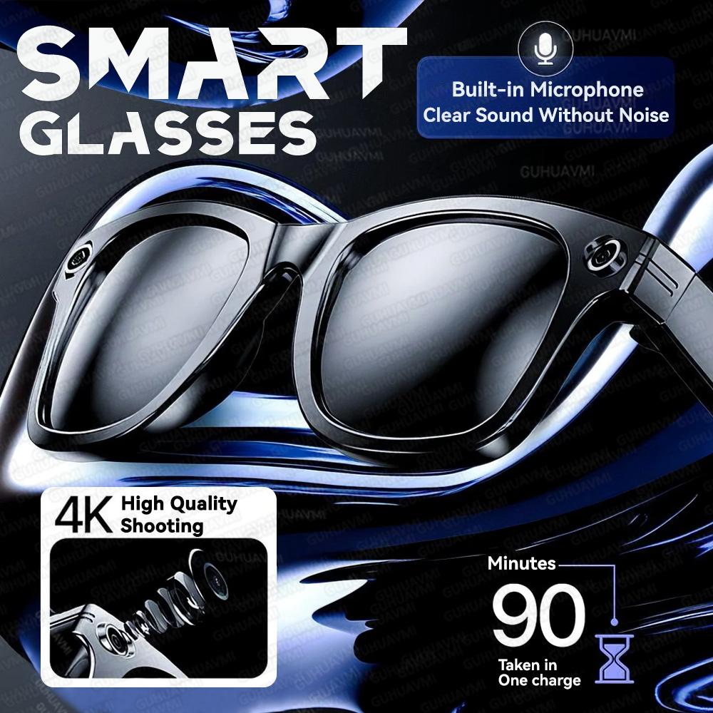 Smart Glasses AI Translate Bluetooth Call Music Voice Assistant Smart sunglasses Control Camera Video Recording Identify Object - Image 2