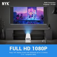 Gambar NYK PY-200 Mini Smart Android Projector 200 ANSI Lumens Full HD 1080P - Mini LCD Projector NYK Smart Android PY 200 dari GGSTORESBY Kota Surabaya 3 Tokopedia