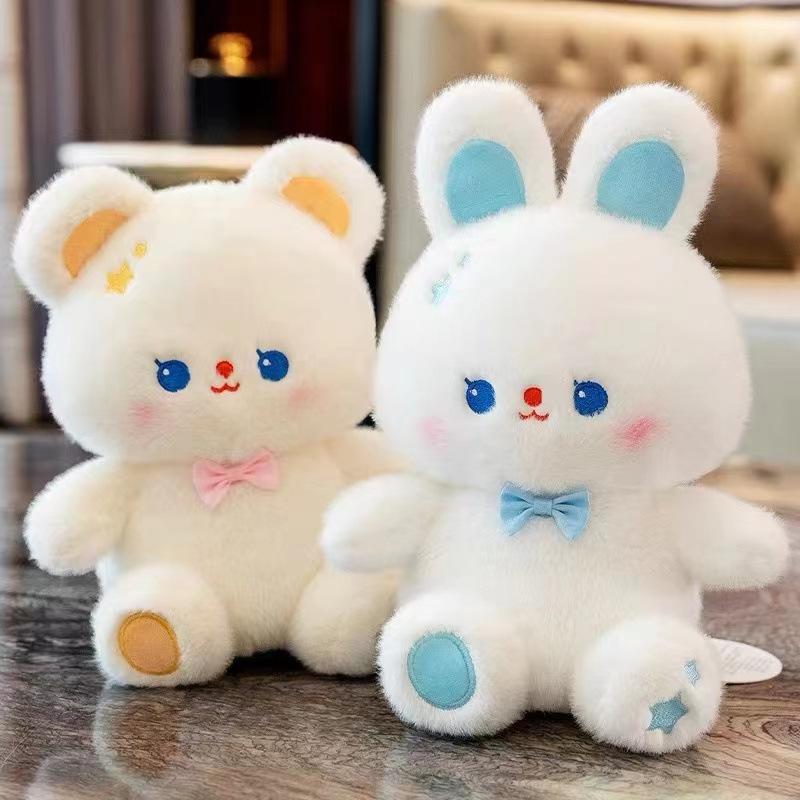 Gấu Bông Mini Thỏ Gấu Nơ - Quà Tặng Dễ Thương Thú Nhồi Bông Mềm Mại & Thoải Mái Kích Thước Nhỏ Gọn Phù Hợp Cho Trẻ Em Và Người Lớn Yêu Thích Đồ Chơi