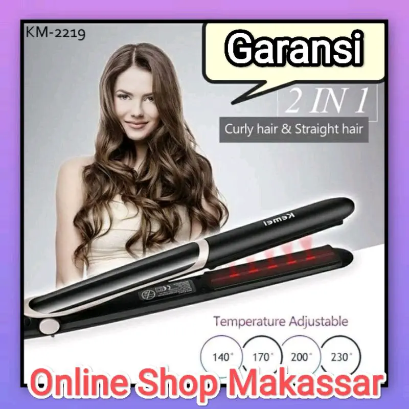 Catok Rambut Infraret Kemei KM-2219