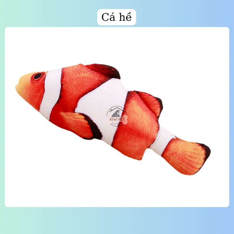 [40cm] Đồ chơi cho thú cưng size Lớn, Cá đồ chơi có CỎ MÈO cho mèo, Đồ chơi giảm stress cho mèo 8