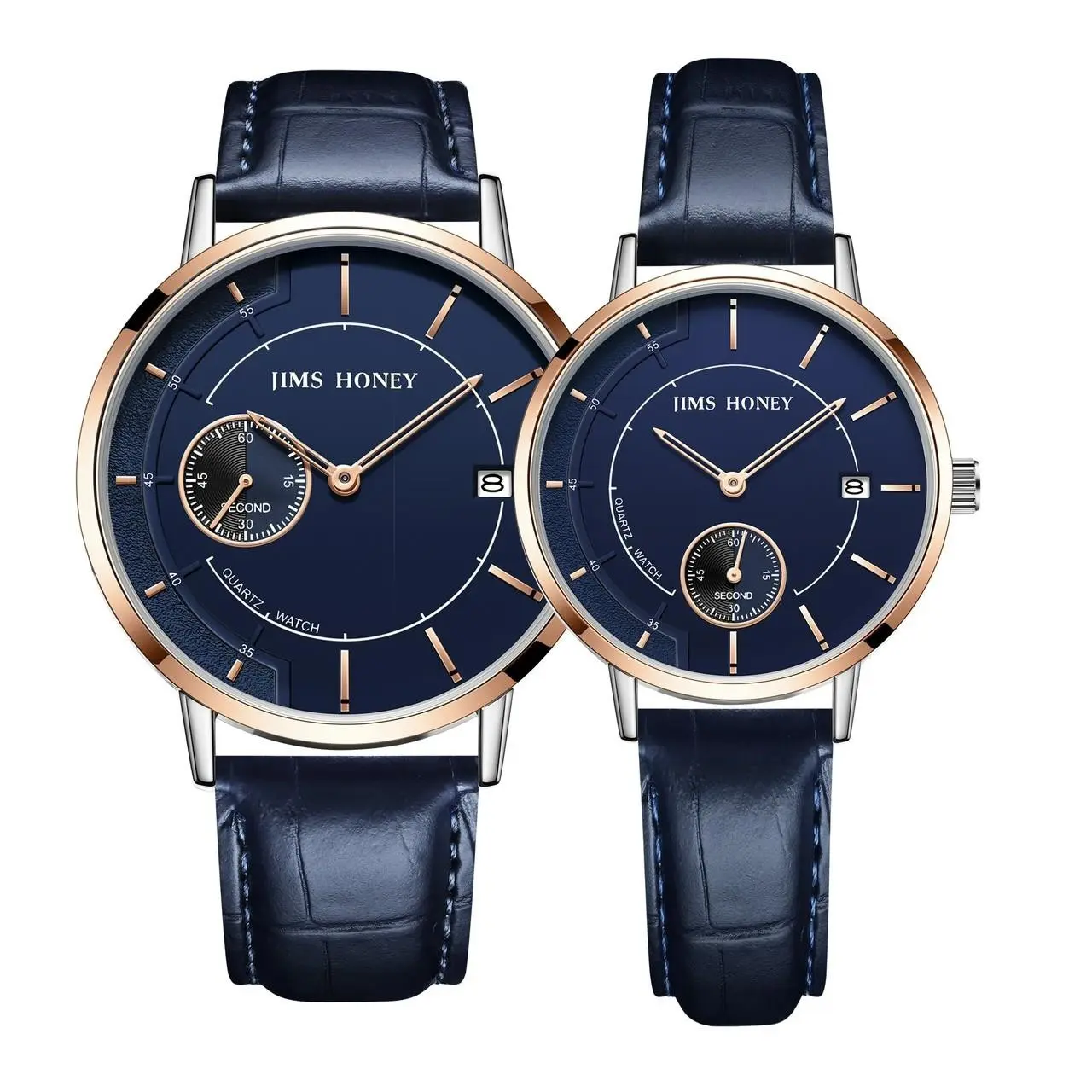 JHW 15 Jims Honey Jam Tangan Couple Wanita Pria Leather Waterproof