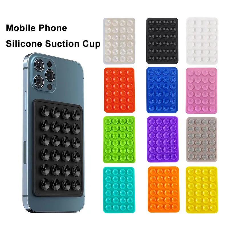 Backed Silicone Suction Pad For Mobile Phone Fixture Suction Cup Backed Adhesive Silicone Rubber Sucker Pad For Fixed Pad