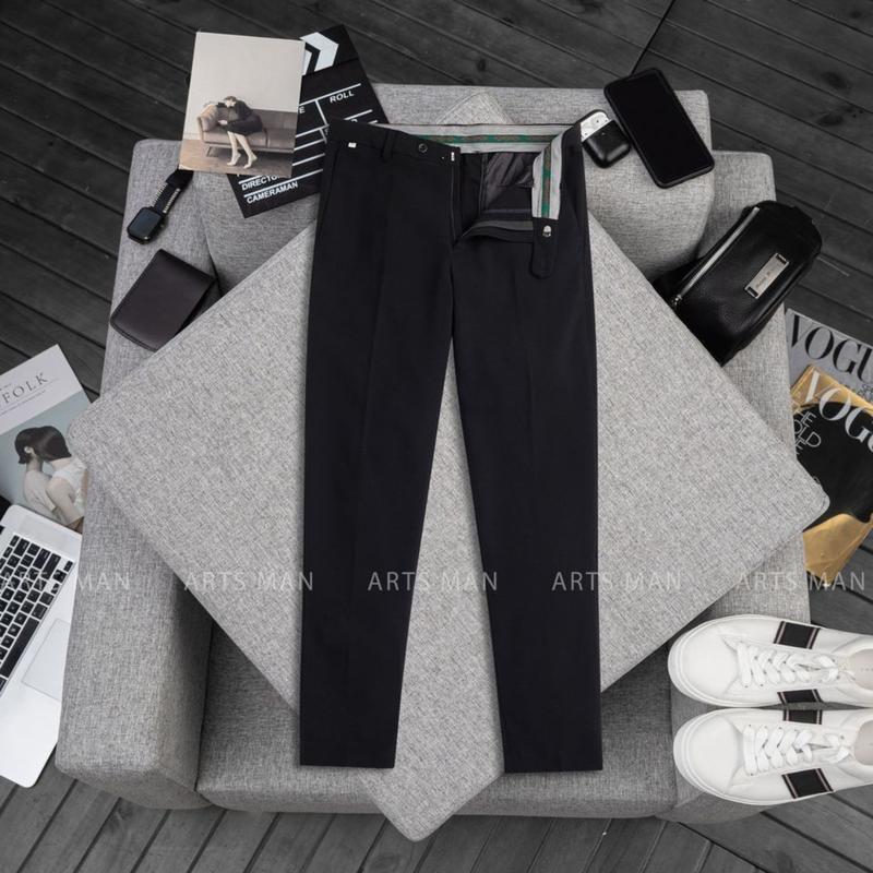 Quần Âu giá rẻ hang đẹp siêu xịn sò Nam Menswear Pants thông thường thanh lịch quần dài thanh lịch to & cao tối giản thường có thể giặt máy sang trọng quana unam