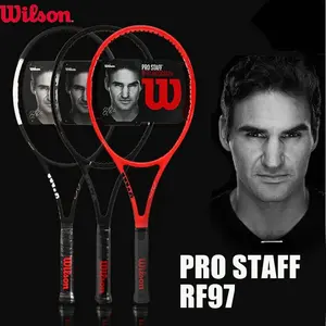 RAKET RACKET TENNIS CARBON PREMIUM PROFESSIONAL PRO RF97 FEDERER ball outdoor