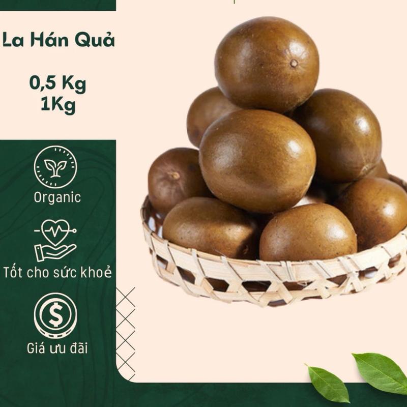 [35-40quả] 500gr- 1Kg La Hán Quả Khô Hàng Đẹp Quả Đều - Trà thảo mộc - Trà hoa quả