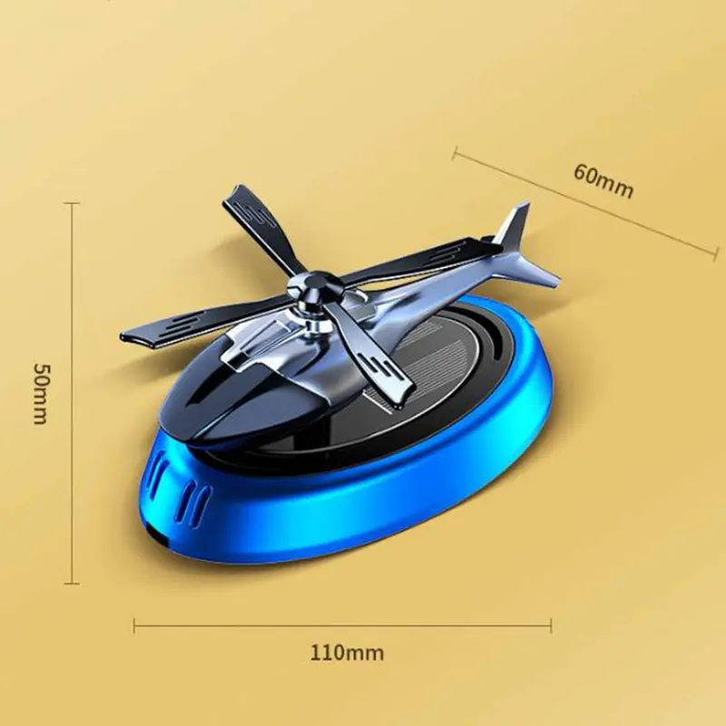 CATIANPAI Parfum Mobil Dashboard Helikopter Tenaga Surya Car Freshener - KTP030 Pajangan 7