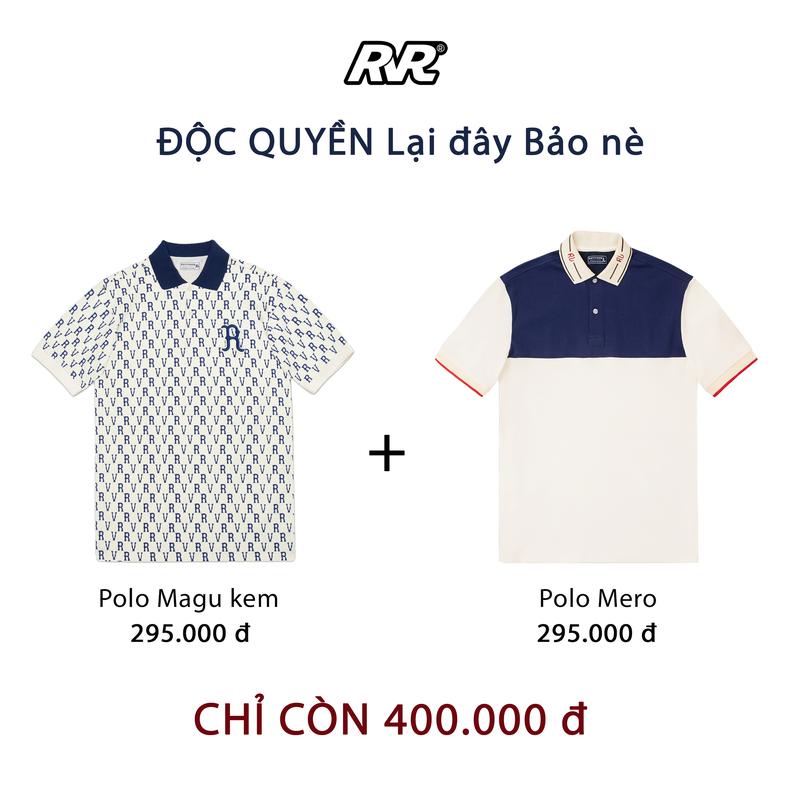 Combo áo polo Mero + áo polo Magu REVVOUR áo  polo  có hộp đựng tặng quà