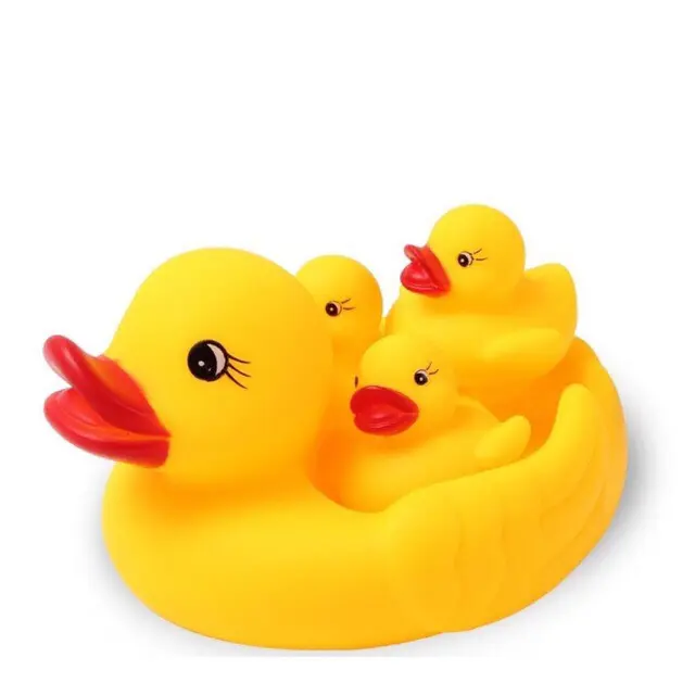 Đàn vịt thả tắm bồn tắm có tiếng kêu cho bé(đàn vịt 1 mẹ 3 con) Đồ Chơi