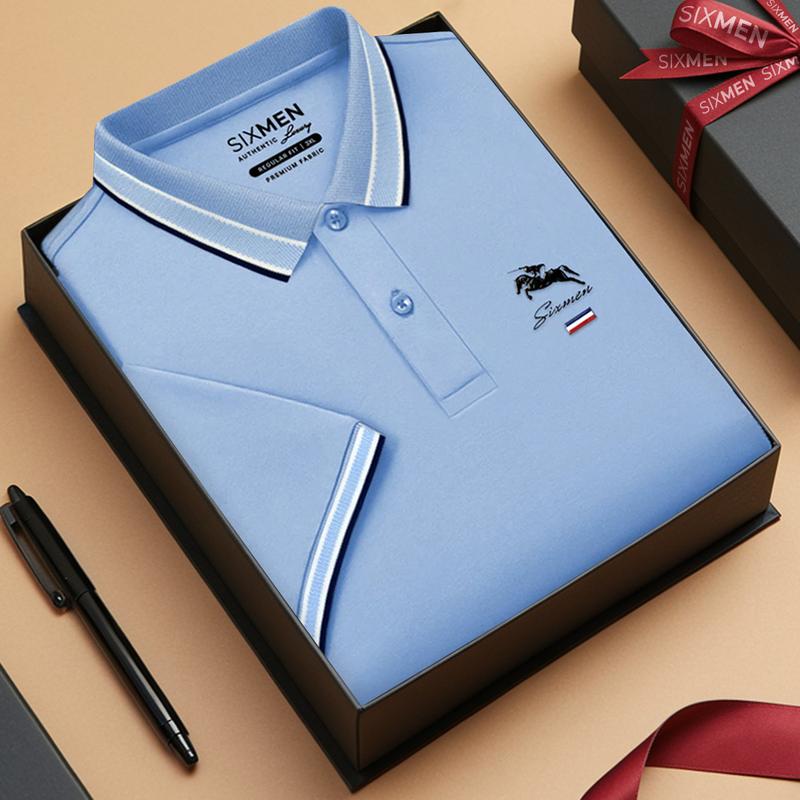 [Tặng Kèm Hộp Quà] Áo thun Polo nam cao cấp có cổ bẻ SIXMEN CARO CASUS - vải cotton thoáng mát, thanh lịch Menswear Ngắn Tay