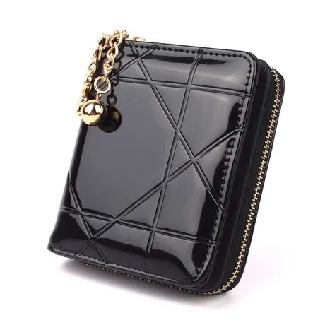 DOMPET KECIL WANITA KULIT GLOSSY  ABG FASHION KOREA MURAH BATAM ESTER BRANDED LIPAT RESLETING 5