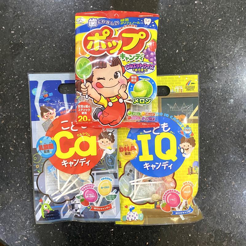 COMBO 3 Gói Kẹo Mút Của Nhật Cho Bé + 1 bánh Mochi