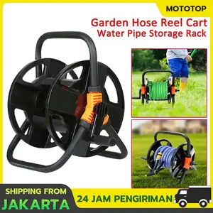 Garden air Hose Reel selang air Portable 0-25m tempat gulungan selang air anti kusut Garden water hose reel Penggulung Selang Portable
