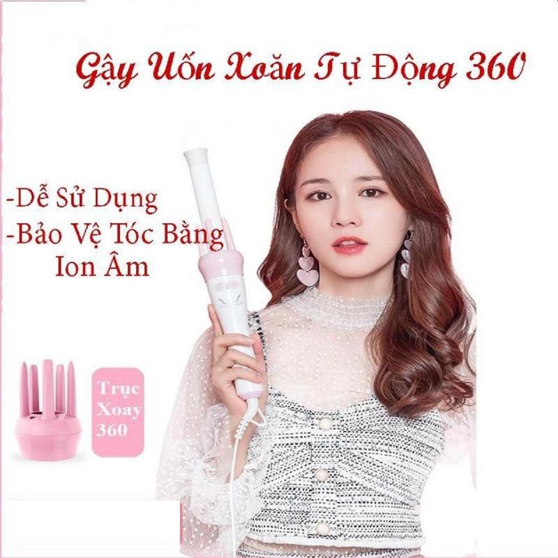  Máy làm xoăn tóc trục xoay tự động Máy Uốn Tóc Nữ 