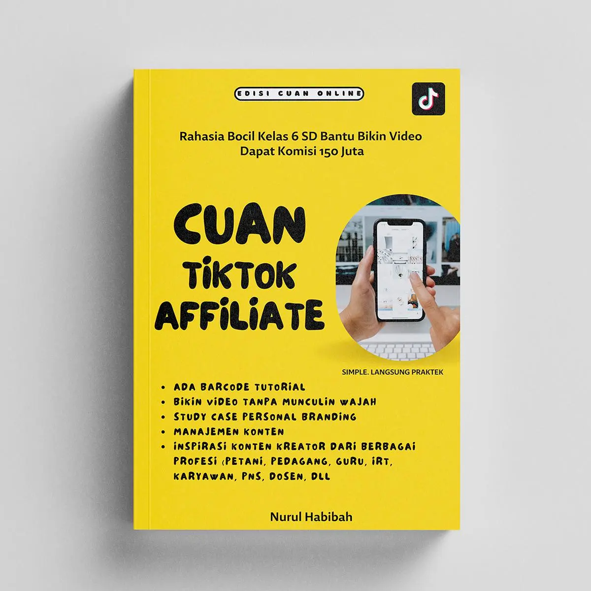 Buku Cuan TikTok Affiliate buku kuning