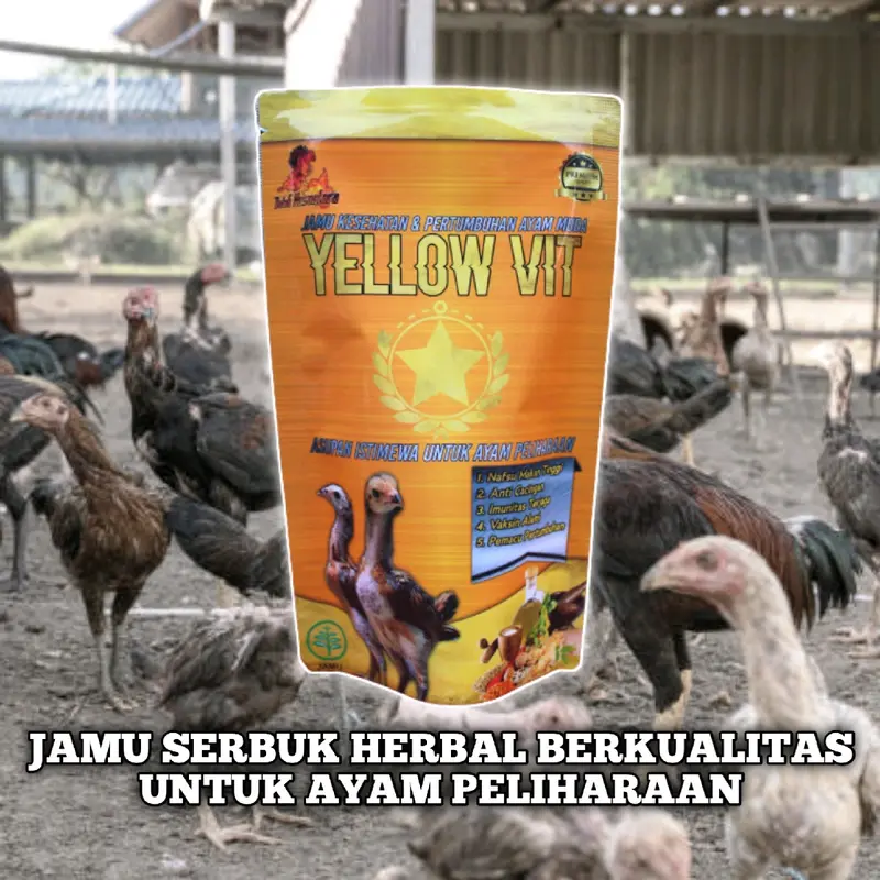 Jamu kesehatan ayam yellow vit vitamin herbal kesehatan ayam 5