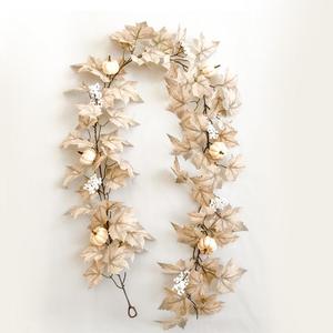 Artificial Maple Leaf Vine Garland, 1 Count Fall Themed Hanging Decoration, Fake Leaf Vine Garland for Home Party Wedding Festival Decor