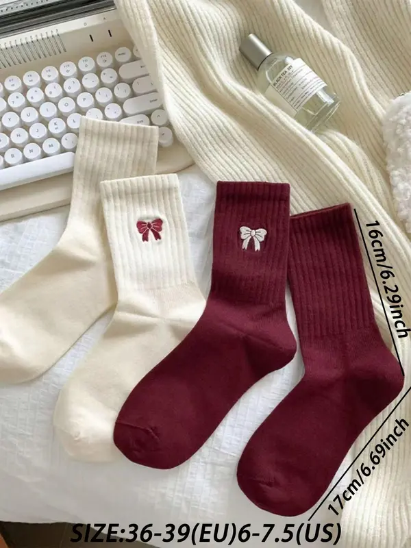 Women's 5 Pairs Colorblock Stripped & Star Print Crew Socks, Casual Moisture Wicking Socks, Soft Comfy Breathable Socks for All Seasons Daily Wear, Socks for Women, Crew Socks Women, Matching Set 5