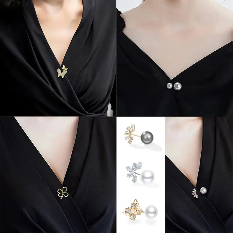 TS Bros Pin Mutiara Kancing Tanpa Jahit Kancing Baju Kancing Hijab Kancing Mutiara Divine Bros Tuspin Hijab Bisa Lepas Korea Fashion 7