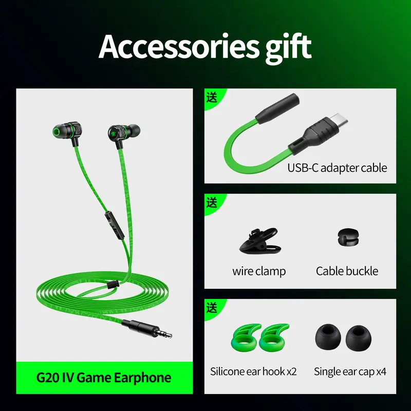 PLEXTONE G20 Gaming Headset In Ear Bass Earphone 2