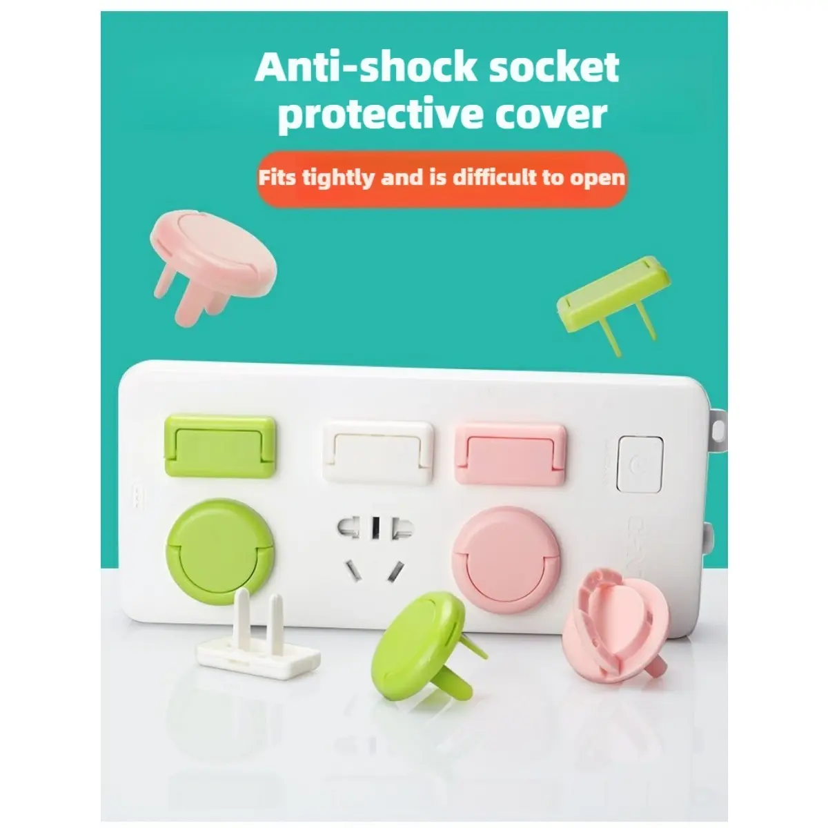 Child safety guarantee: Easy-Fit Outlet Covers -Keep infants and young children away from the danger of electric shock