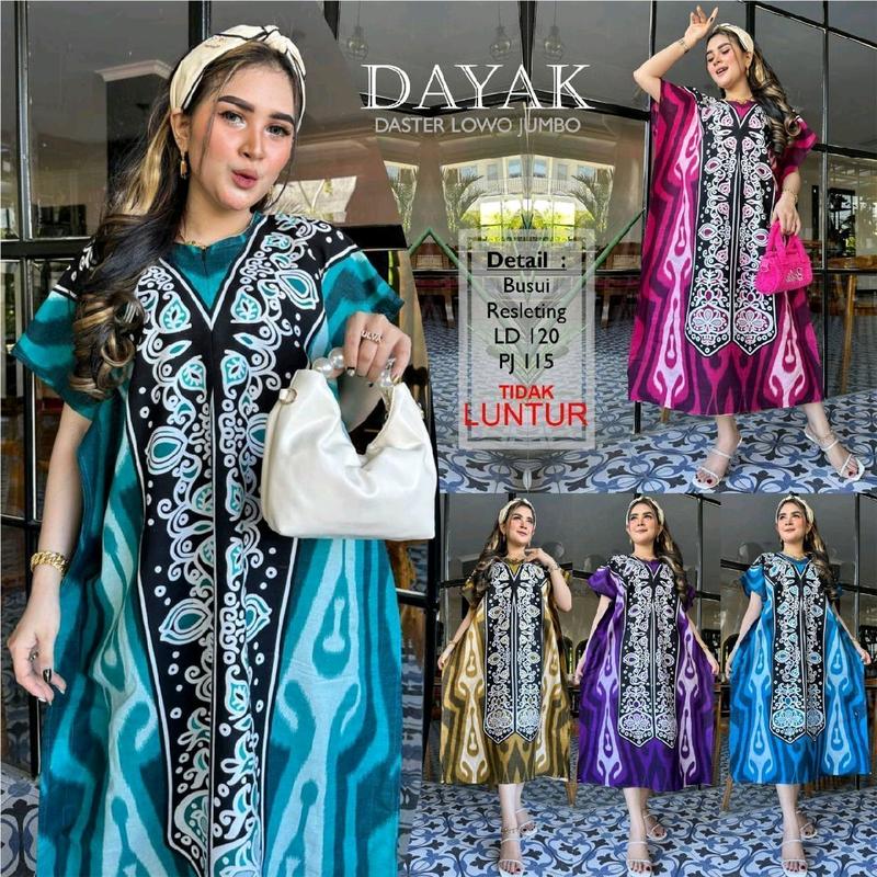 Daster Lowo Jumbo Busui Resleting Toraja Rayon Bumil Wanita Tidur 3